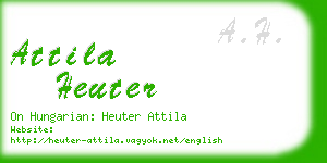 attila heuter business card